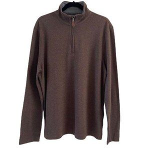 Banana Republic Quarter Zip Pullover Brown Size L